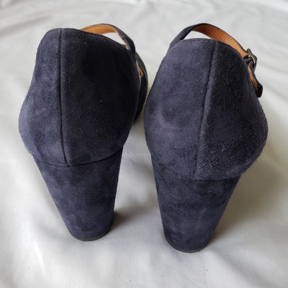 Chie Mihara Navy Suede Mary Jane Heels - Picture 5 of 5
